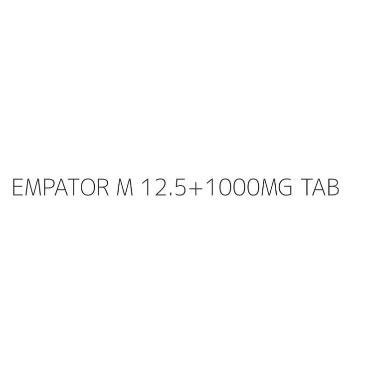 EMPATOR M 12.5+1000MG TAB