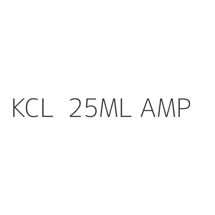 KCL 25ML AMP