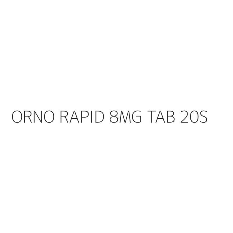 ORNO RAPID 8MG TAB 20S