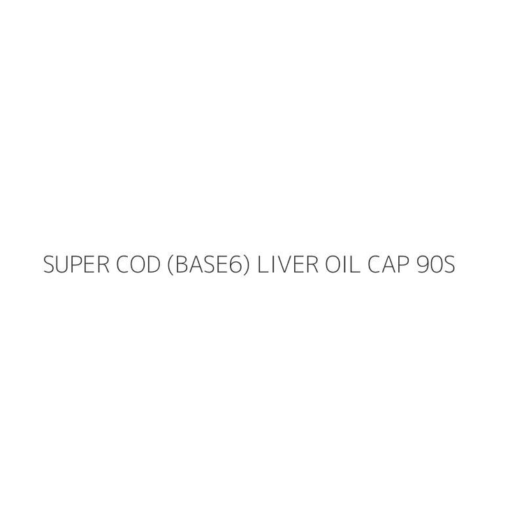 SUPER COD (BASE6) LIVER OIL CAP 90S
