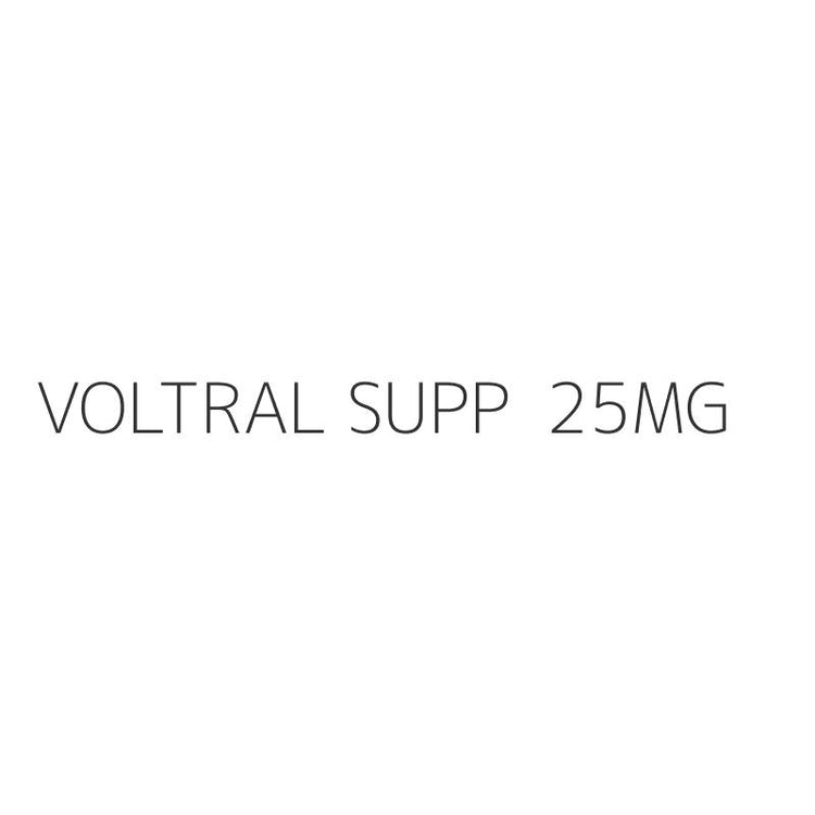 VOLTRAL SUPP 25MG