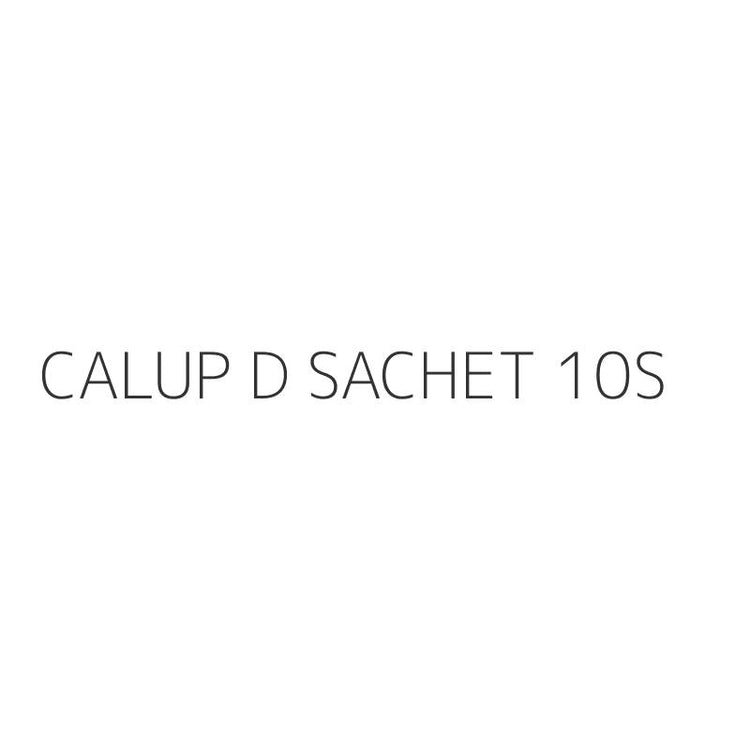 CALUP D SACHET 10S