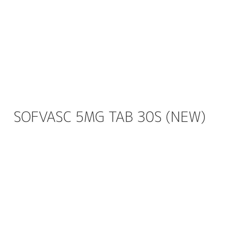 SOFVASC 5MG TAB 30S (NEW)