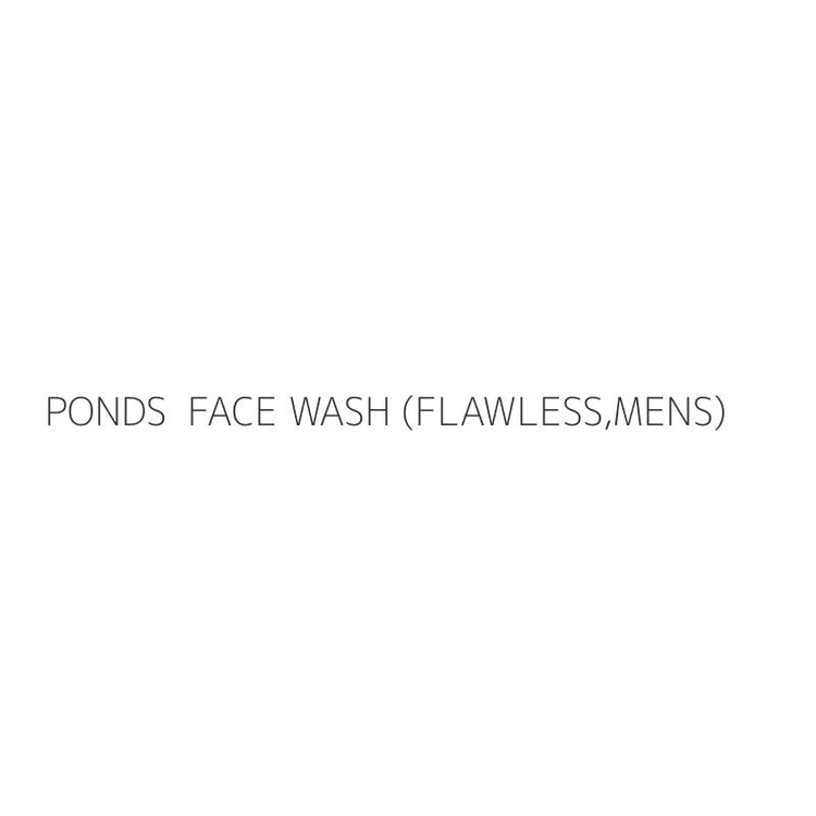 PONDS FACE WASH (FLAWLESS,MENS)