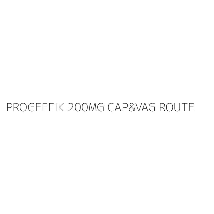 PROGEFFIK 200MG CAP&VAG ROUTE