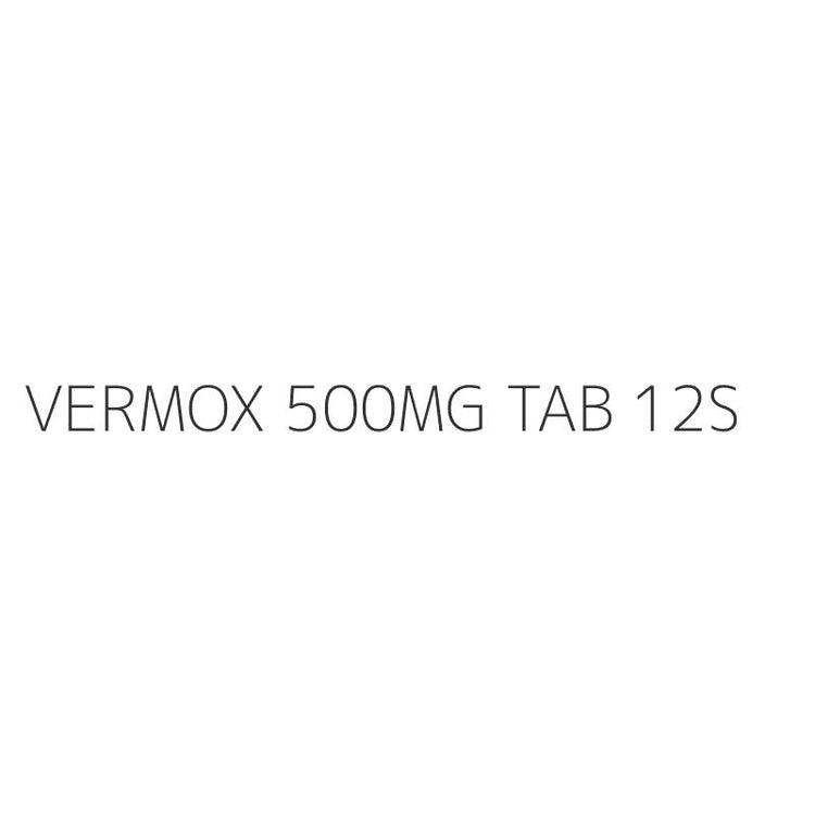 VERMOX 500MG TAB 12S