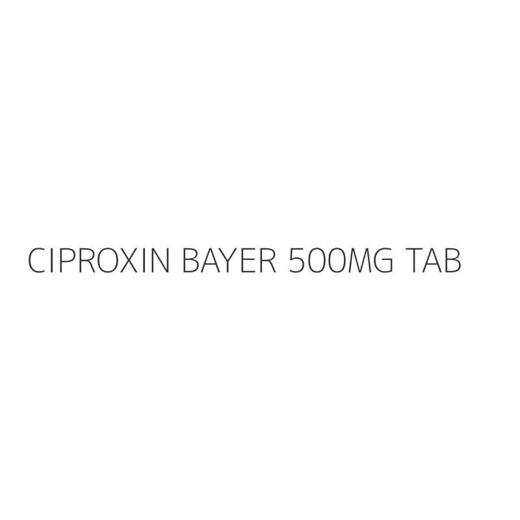 CIPROXIN BAYER 500MG TAB