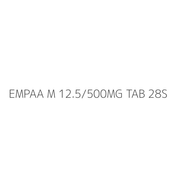 EMPAA M 12.5/500MG TAB 28S