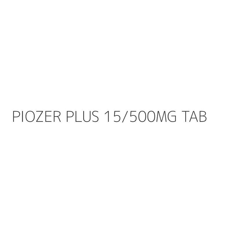 PIOZER PLUS 15/500MG TAB
