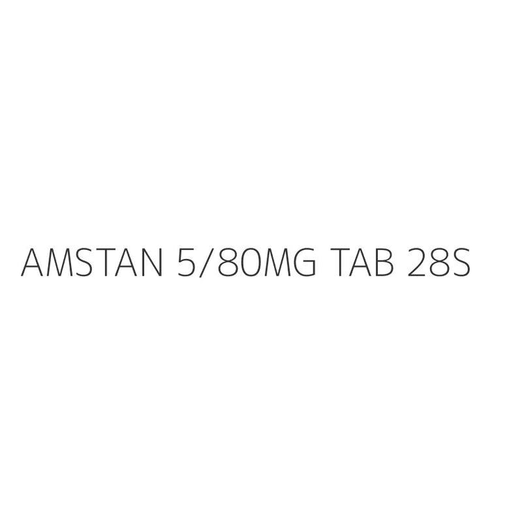 AMSTAN 5/80MG TAB 28S
