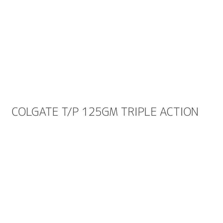 COLGATE T/P 125GM TRIPLE ACTION
