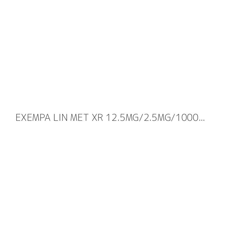 EXEMPA LIN MET XR 12.5MG/2.5MG/1000MG 14S