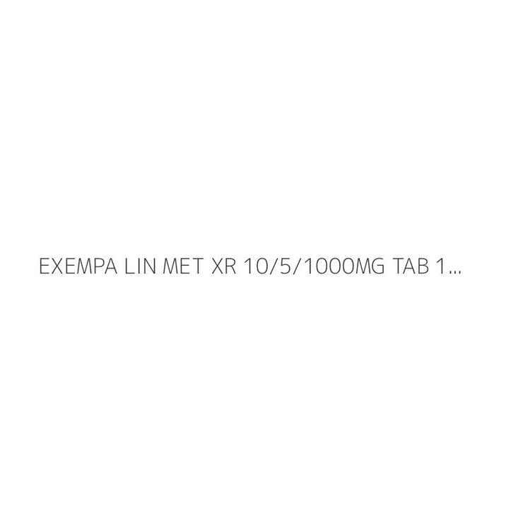 EXEMPA LIN MET XR 10/5/1000MG TAB 14S