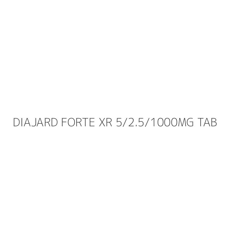 DIAJARD FORTE XR 5/2.5/1000MG TAB