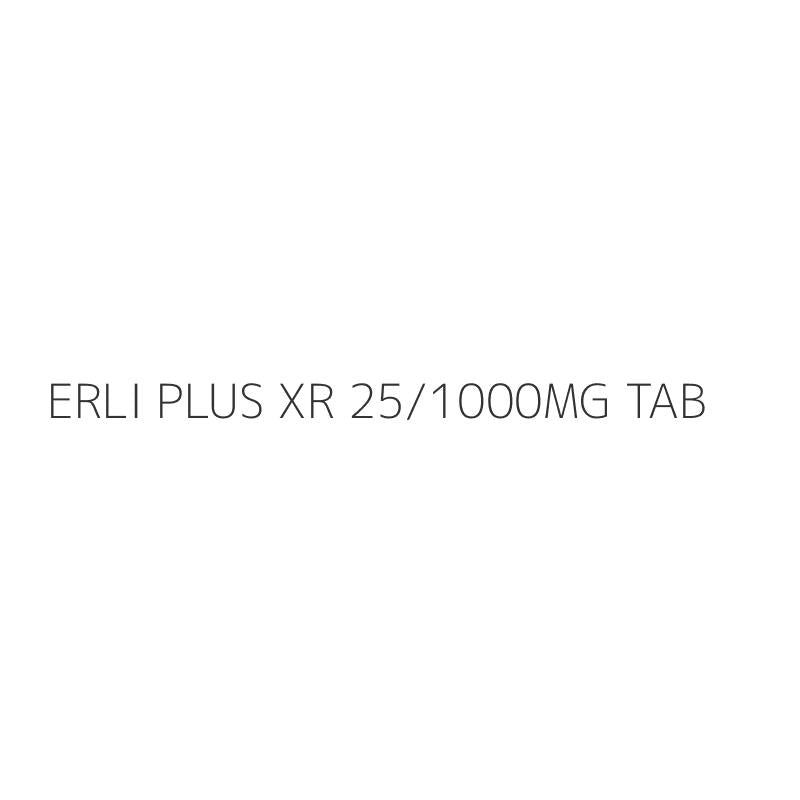 ERLI PLUS XR 25/1000MG TAB