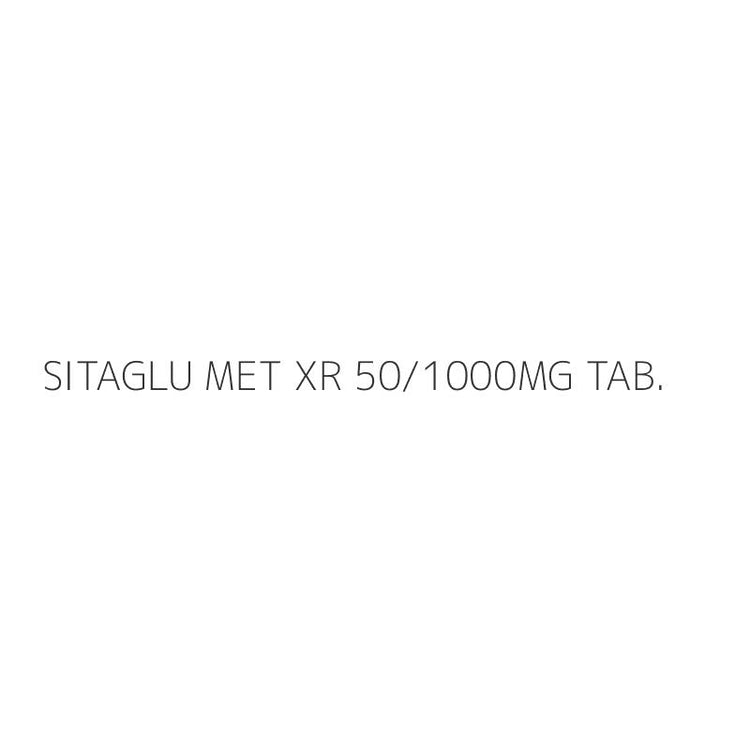 SITAGLU MET XR 50/1000MG TAB.