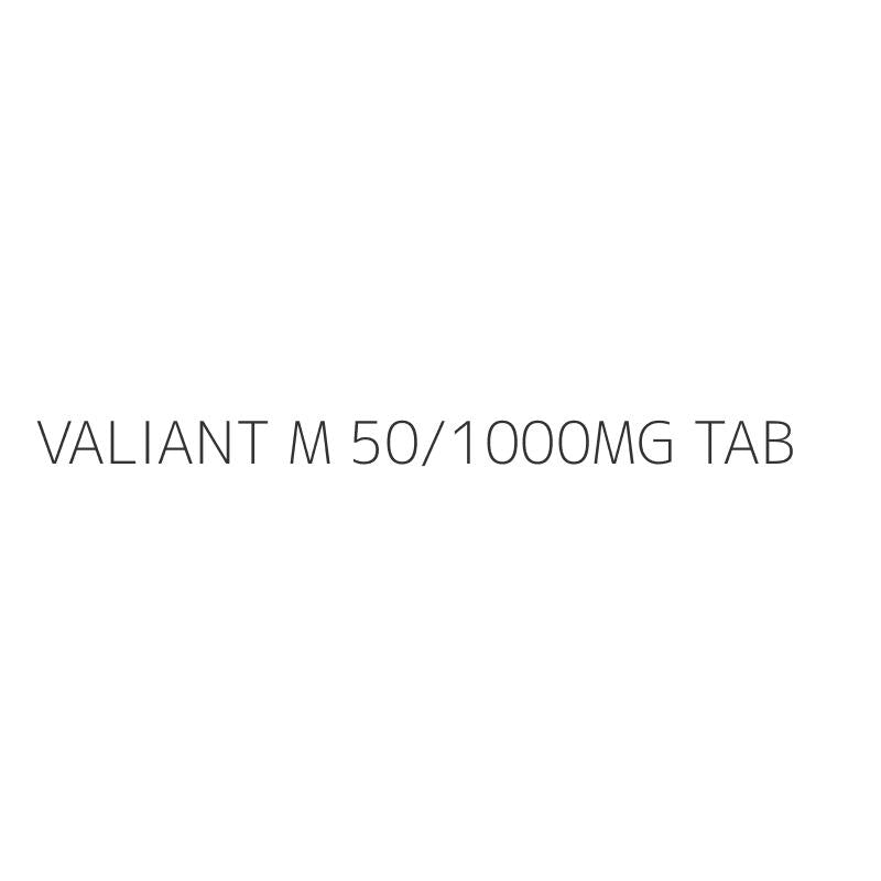 VALIANT M 50/1000MG TAB
