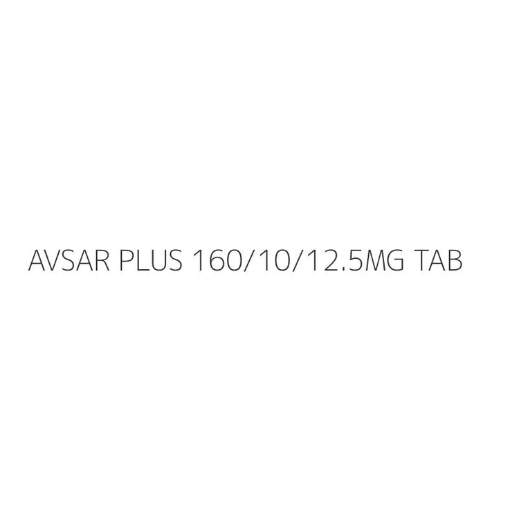 AVSAR PLUS 160/10/12.5MG TAB