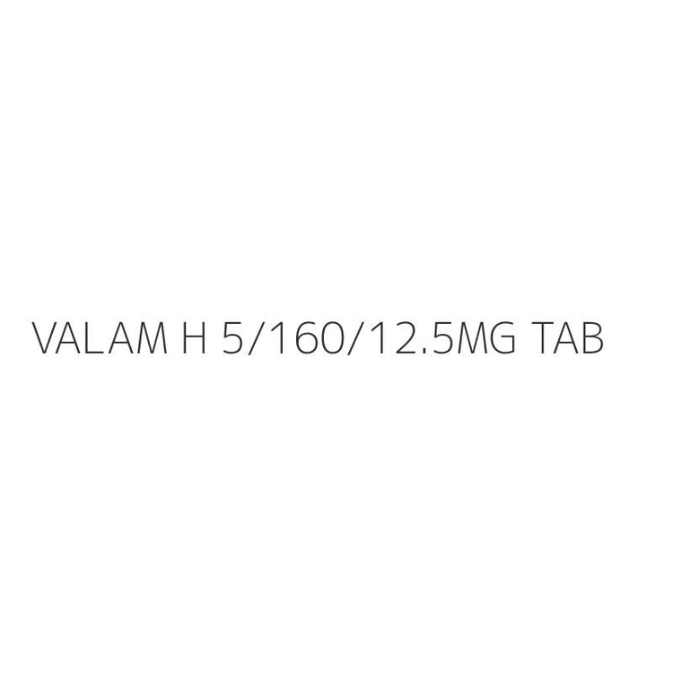VALAM H 5/160/12.5MG TAB