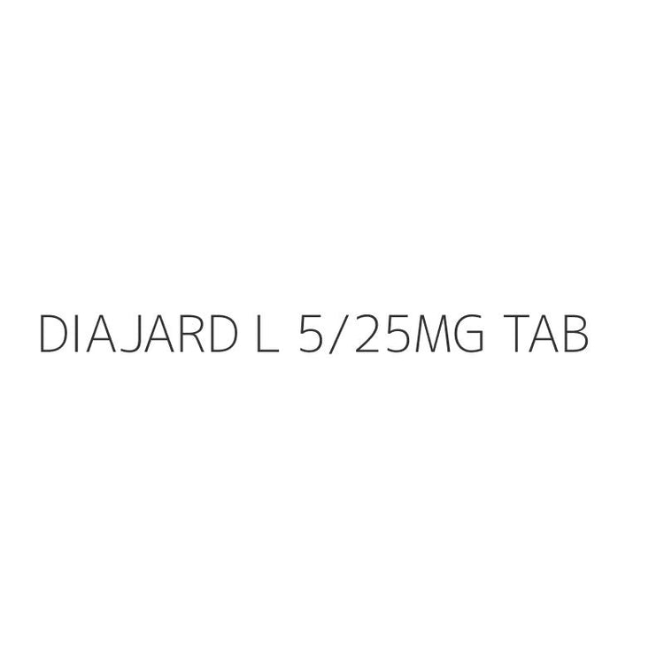 DIAJARD L 5/25MG TAB