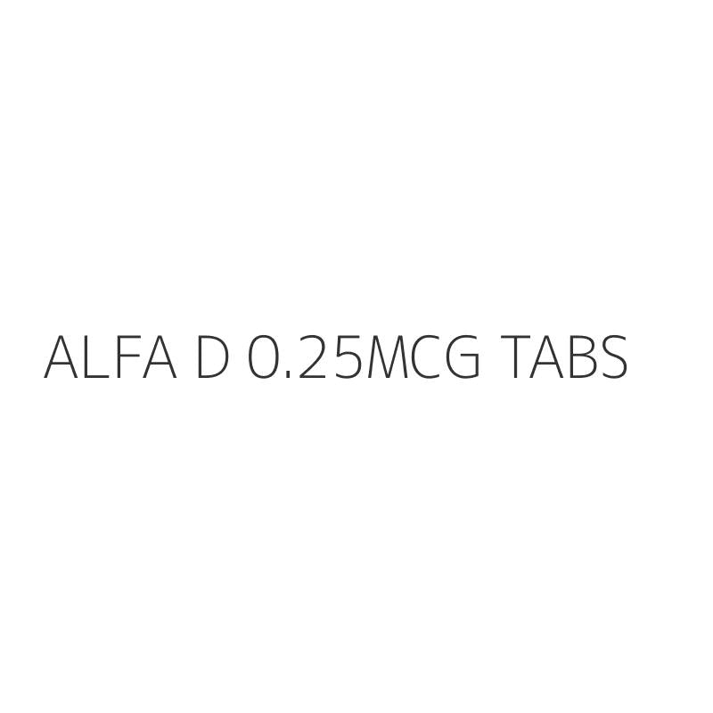 ALFA D 0.25MCG TABS