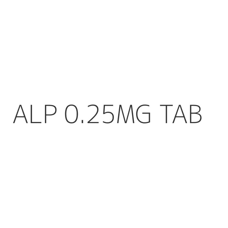ALP 0.25MG TAB