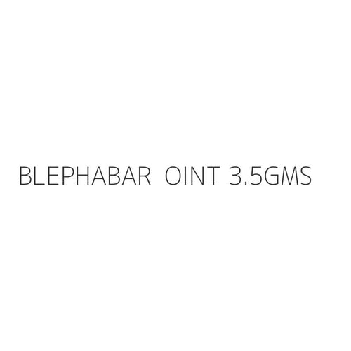BLEPHABAR  OINT 3.5GMS