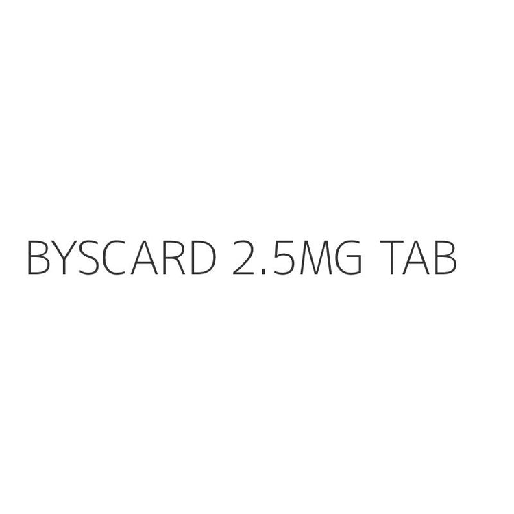 BYSCARD 2.5MG TAB