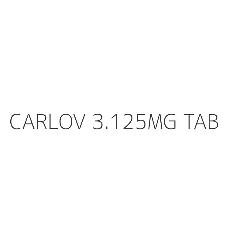 CARLOV 3.125MG TAB