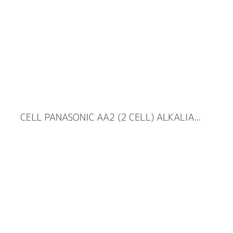 CELL PANASONIC AA2 (2 CELL) ALKALIAN