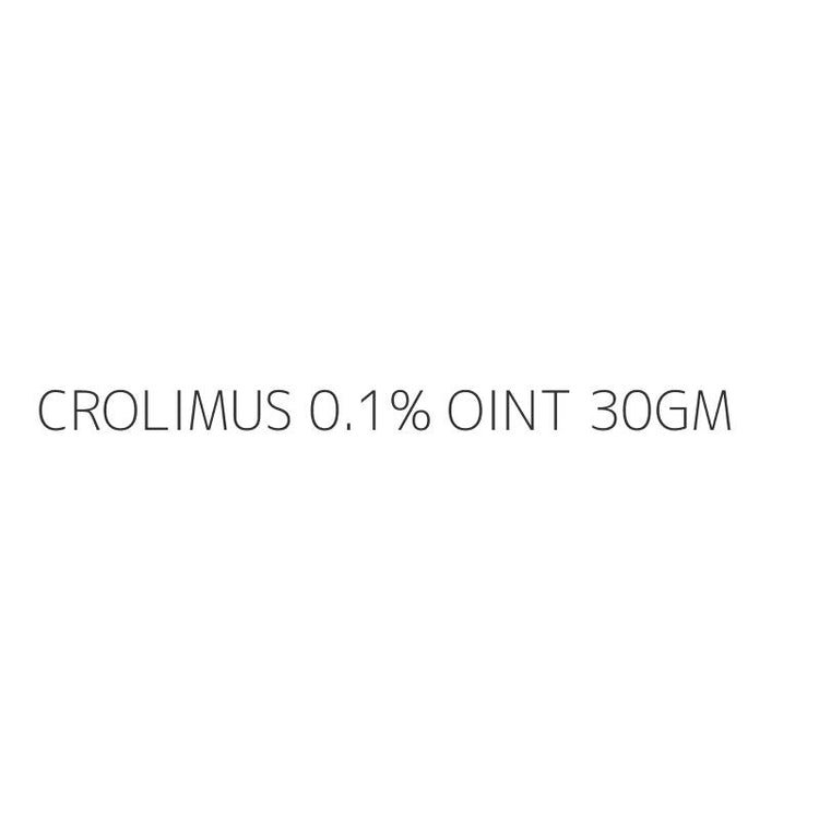 CROLIMUS 0.1% OINT 30GM