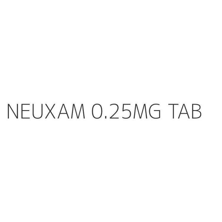 NEUXAM 0.25MG TAB