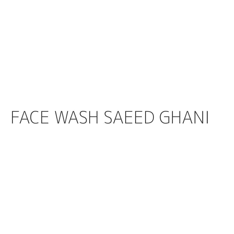 FACE WASH SAEED GHANI