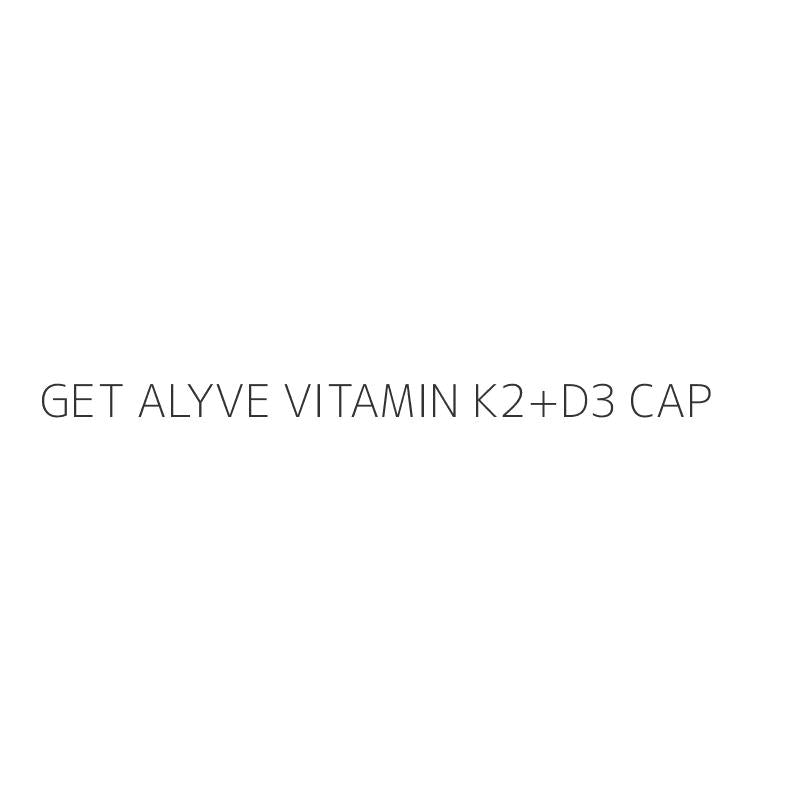 GET ALYVE VITAMIN K2+D3 CAP
