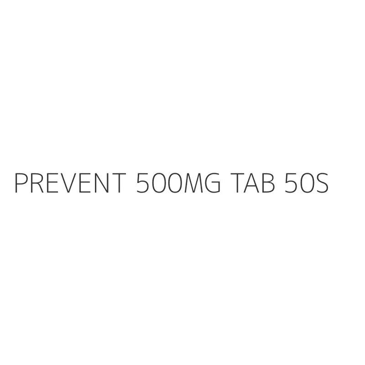 PREVENT 500MG TAB 50S