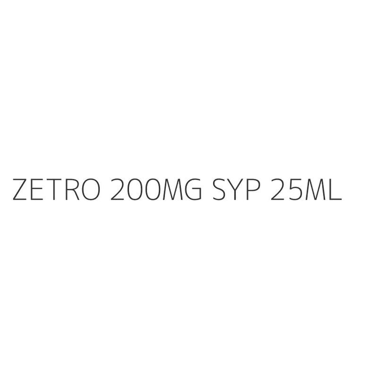 ZETRO 200MG SYP 25ML