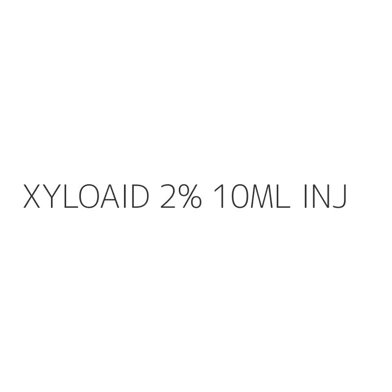 XYLOAID 2% 10ML INJ