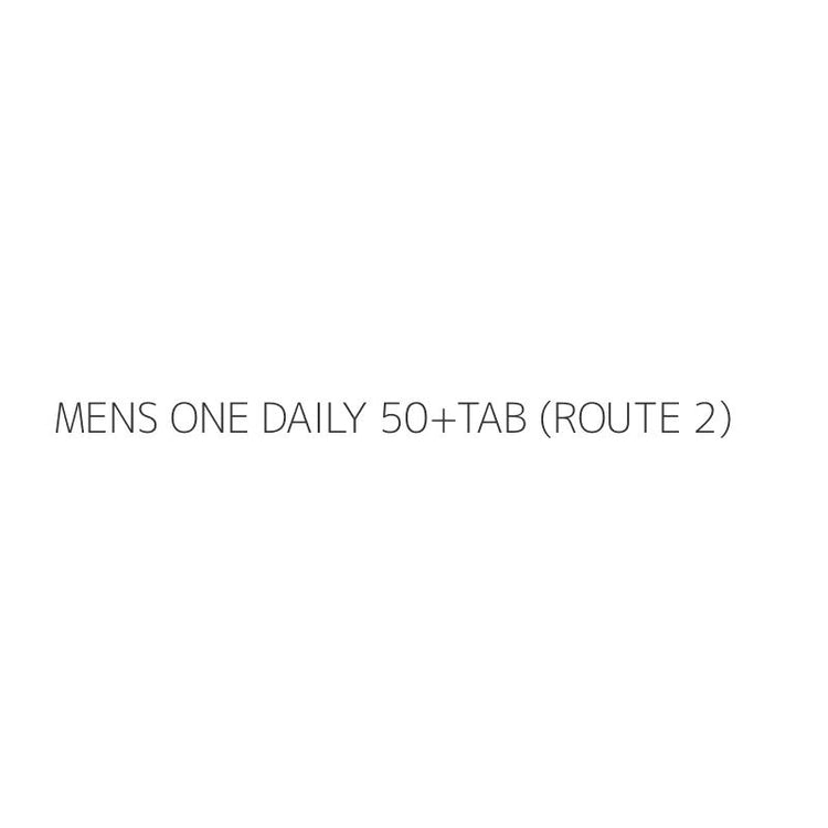 MENS ONE DAILY 50+TAB (ROUTE 2)