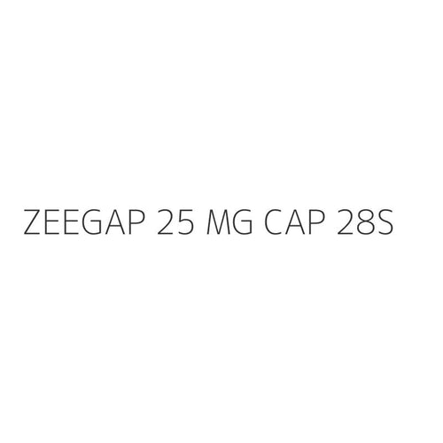 ZEEGAP 25 MG CAP 28S
