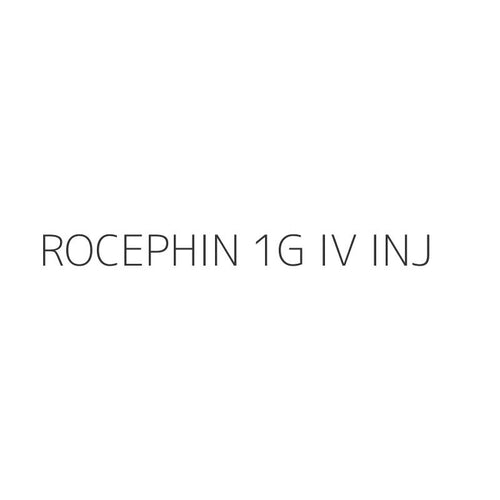 ROCEPHIN 1G IV INJ