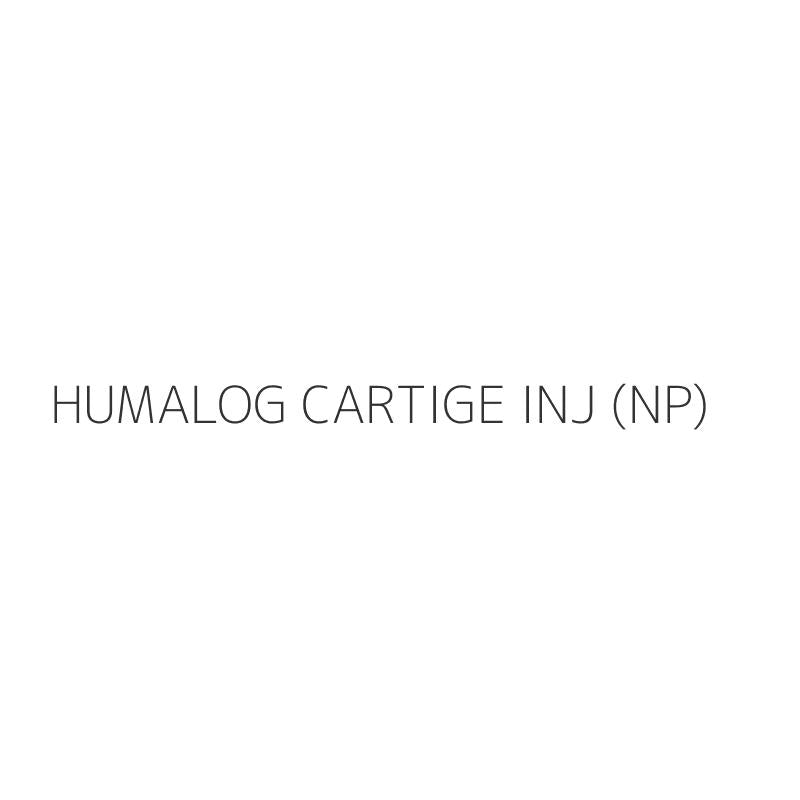 HUMALOG CARTIGE INJ (NP)