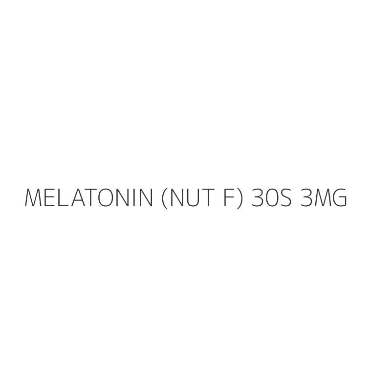 MELATONIN (NUT F) 30S 3MG