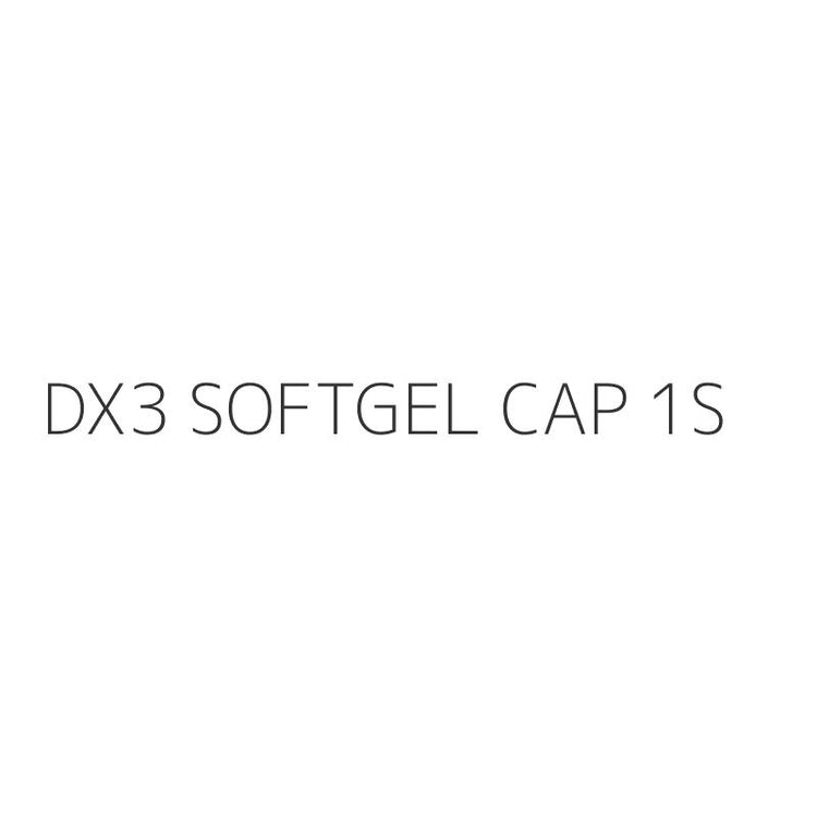 DX3 SOFTGEL CAP 1S