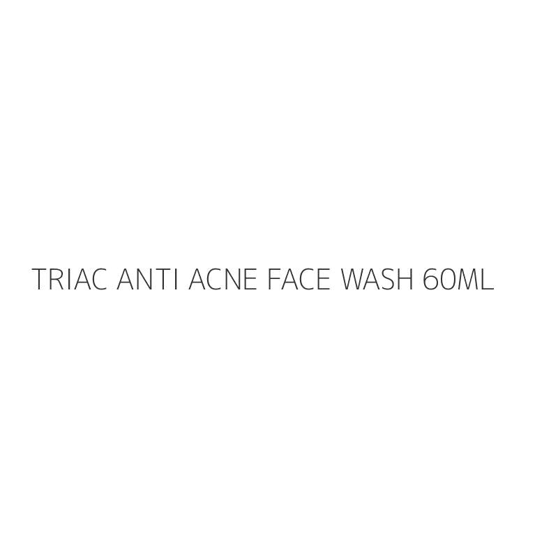 TRIAC ANTI ACNE FACE WASH 60ML
