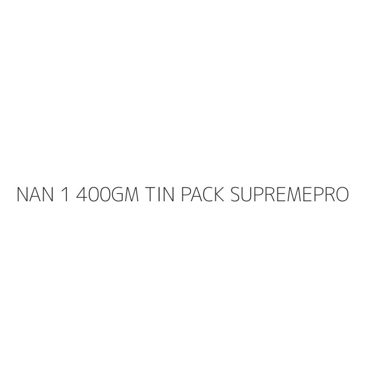 NAN 1 400GM TIN PACK SUPREMEPRO