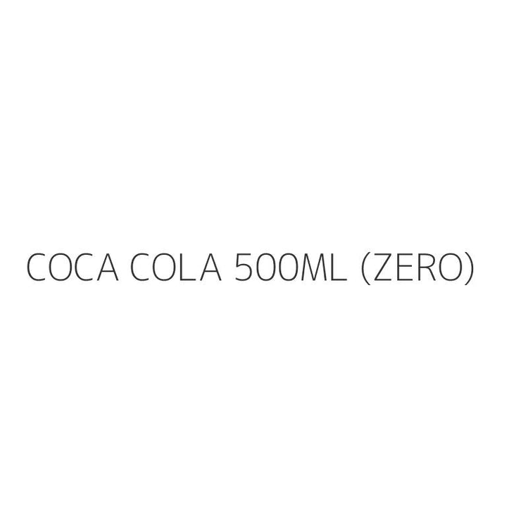 COCA COLA 500ML (ZERO)