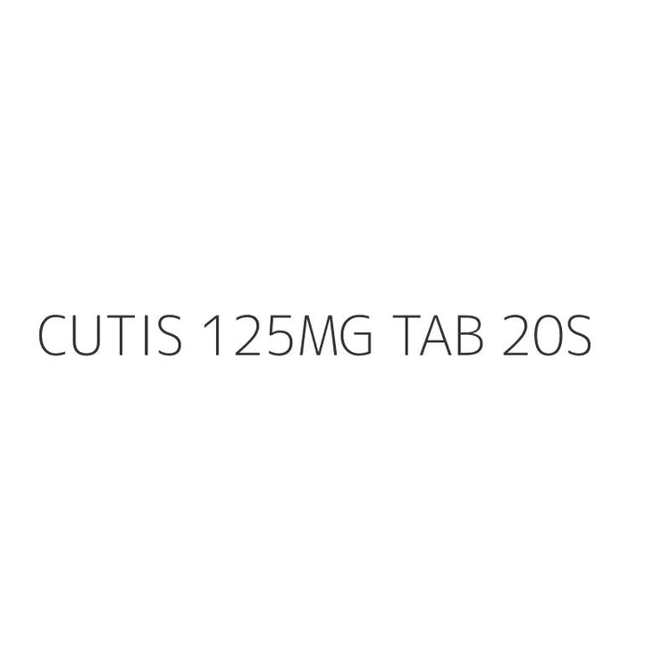 CUTIS 125MG TAB 20S
