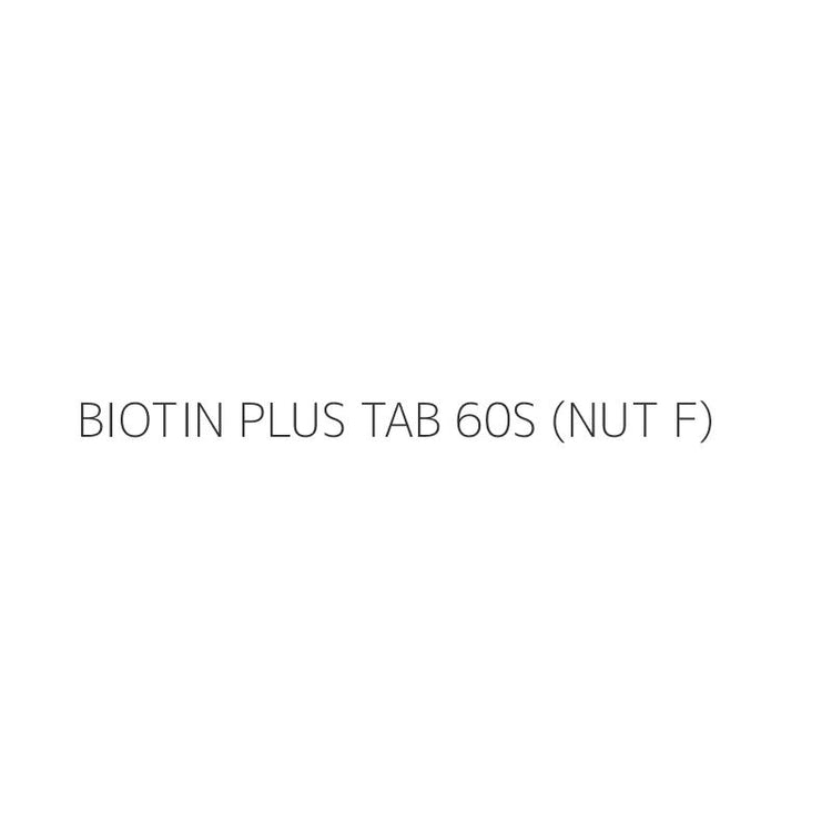 BIOTIN PLUS TAB 60S (NUT F)