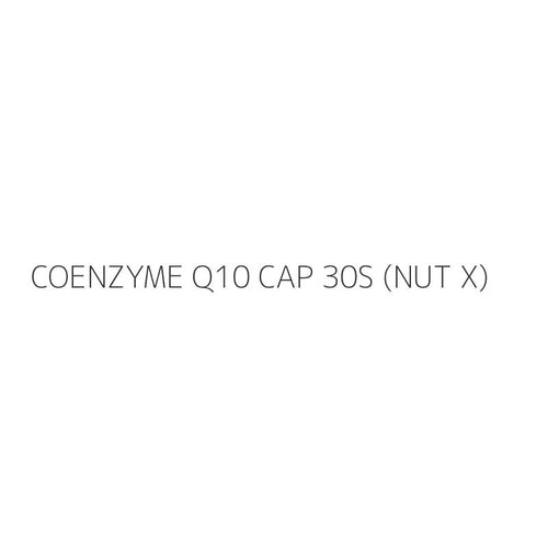 COENZYME Q10 CAP 30S (NUT X)