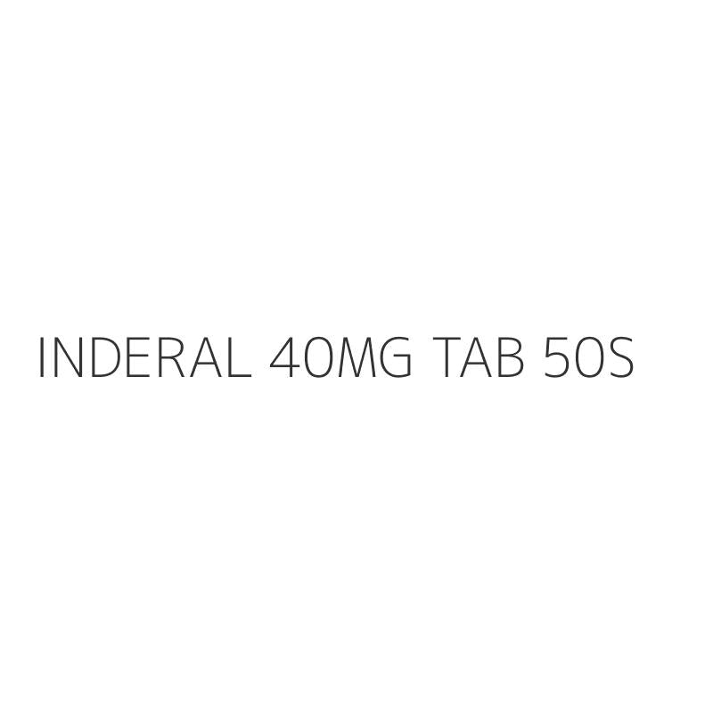 INDERAL 40MG TAB 50S